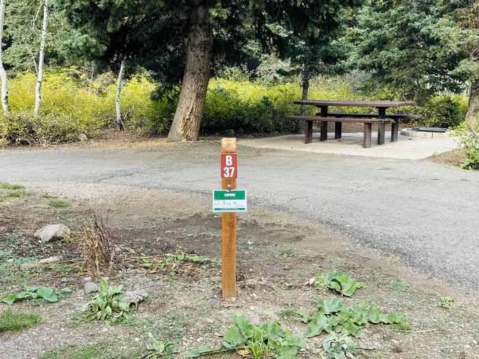 A photo of Site B37 of Loop B at PAYSON LAKES with Picnic Table