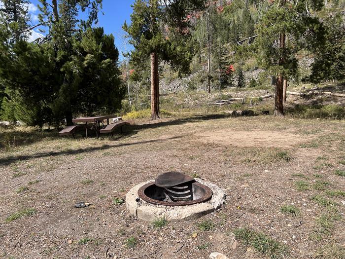 A photo of Site 2 of Loop COBBL at Cobblerest Campground with Picnic Table, Fire Pit