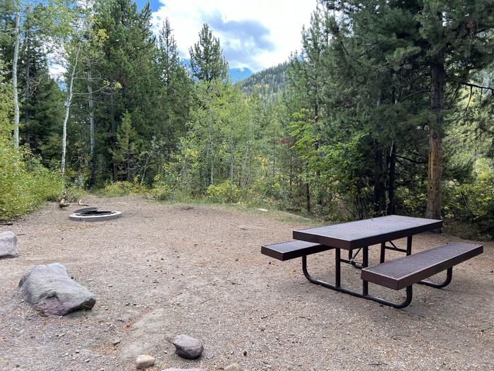 A photo of Site 8 of Loop SHADY at Shady Dell Campground with Picnic Table, Fire Pit