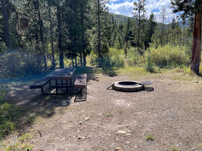 A photo of Site 006 of Loop Loop A at SOAPSTONE with Picnic Table, Fire Pit