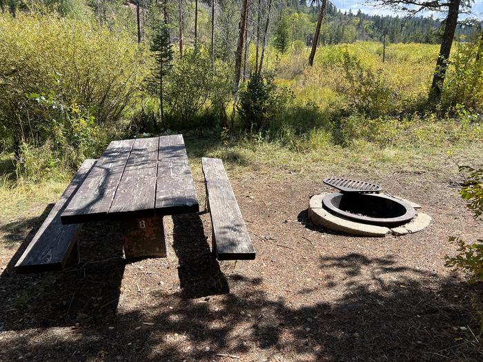 A photo of Site 7 of Loop SHINGL at Shingle Creek ATV Campground with Picnic Table, Fire Pit