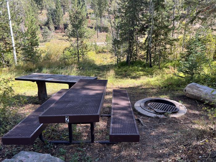 A photo of Site 9 of Loop SHINGL at Shingle Creek ATV Campground with Picnic Table, Fire Pit