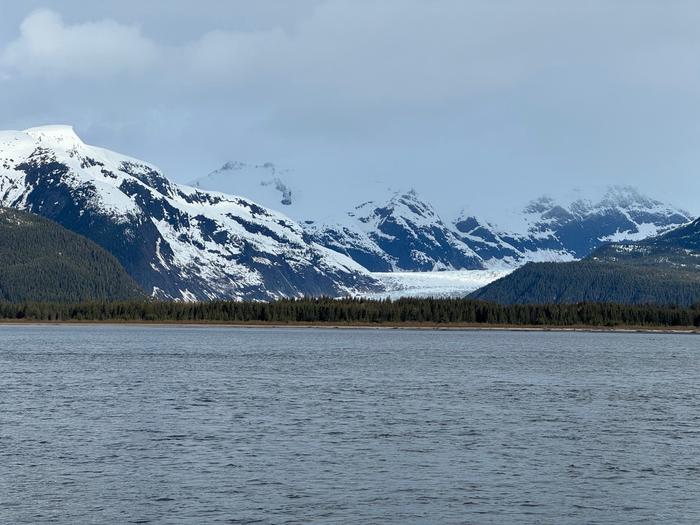 Grizzly Bar and Glacier from Cabin