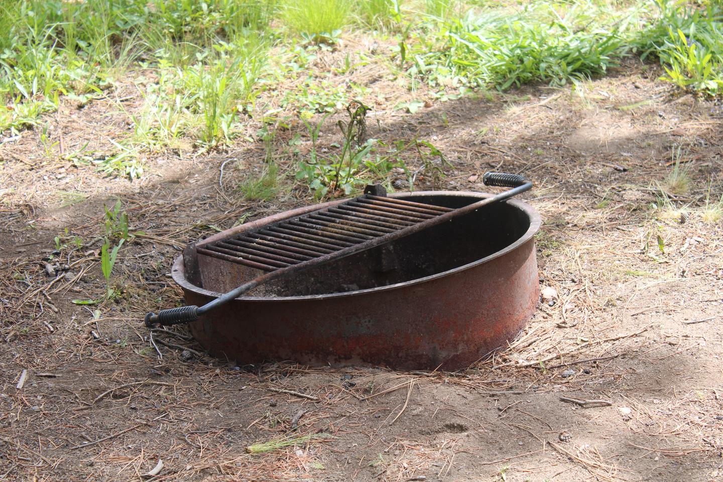 Site fire ring in the groundSite fire ring 