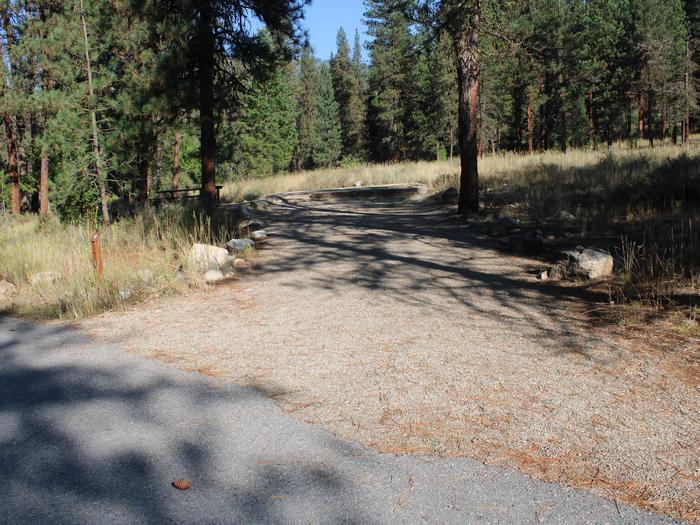 Site 9 trailer padSite 9 trailer pad. Mountain View campground, Boise National Forest