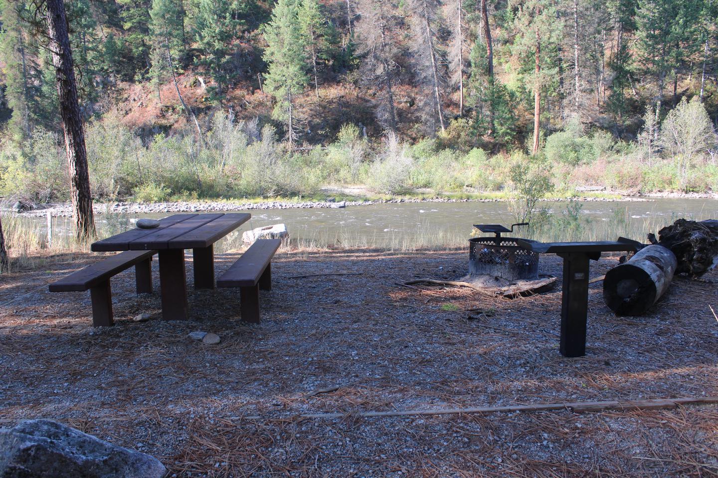 Site amenities Site picnic table and fire ring