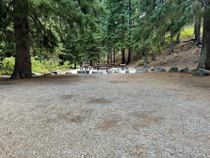 A photo of Site Group Site 1/2 of Loop TIMPOONEKE at TIMPOONEKE with Picnic Table, Tent Pad