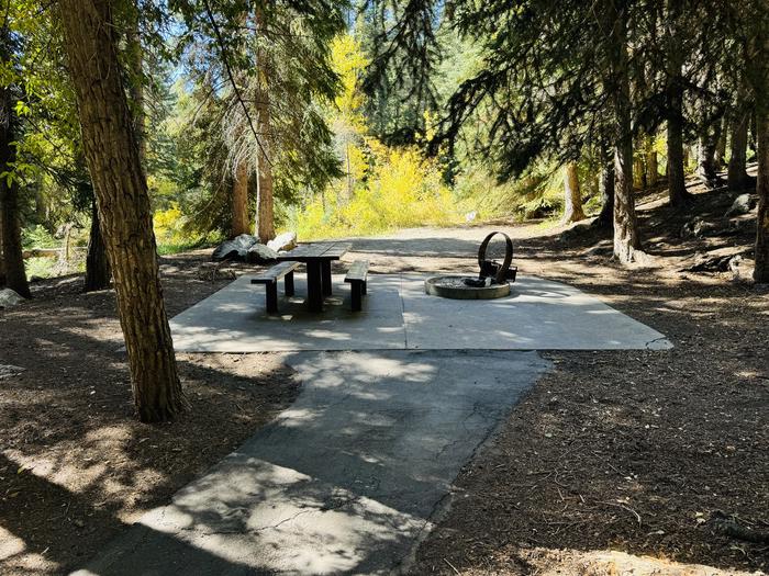 A photo of Site 056 of Loop SPIKE CAMP. Area B at GRANITE FLAT (UTAH)  with Picnic Table, Fire Pit