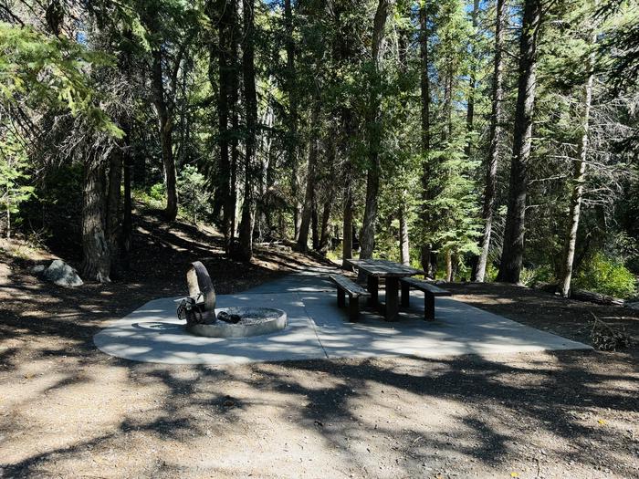 A photo of Site 056 of Loop SPIKE CAMP. Area B at GRANITE FLAT (UTAH)  with Picnic Table, Fire Pit, Tent Pad