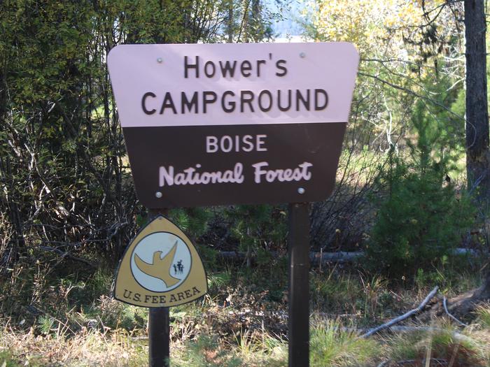 Howers campground signHowers Campground