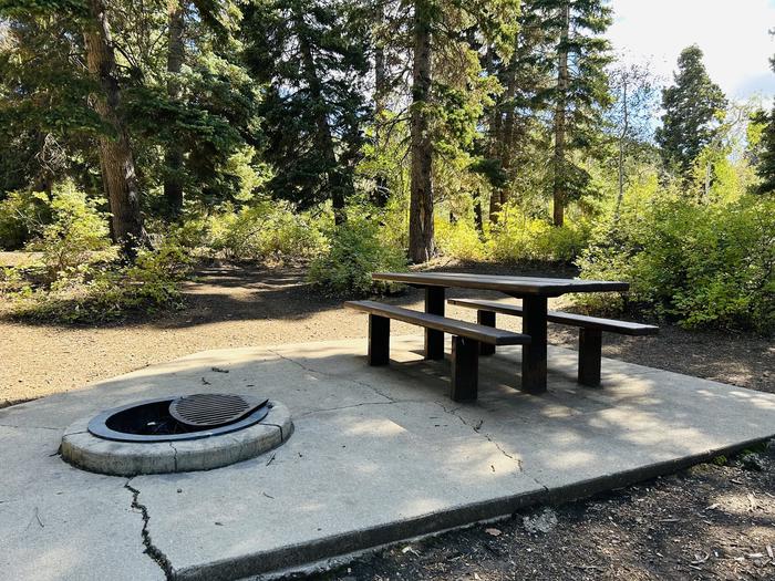 A photo of Site B03 of Loop B at PAYSON LAKES with Picnic Table, Fire Pit