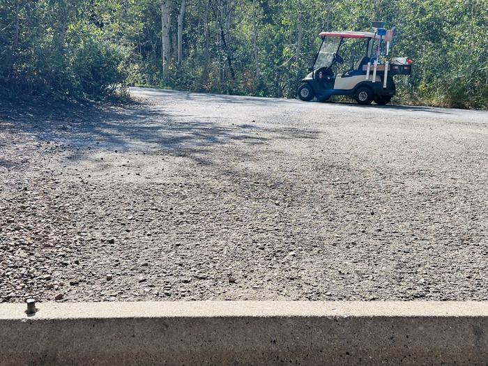 Parking spur to road 