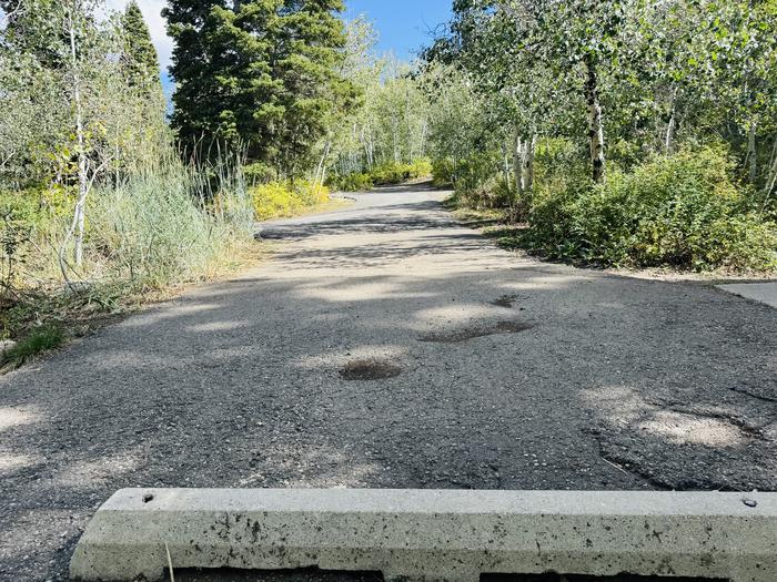 Parking spur to road 