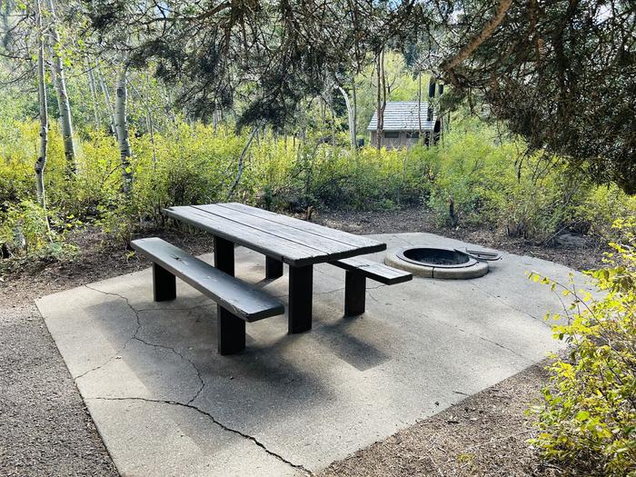 A photo of Site B25 of Loop B at PAYSON LAKES with Picnic Table, Fire Pit