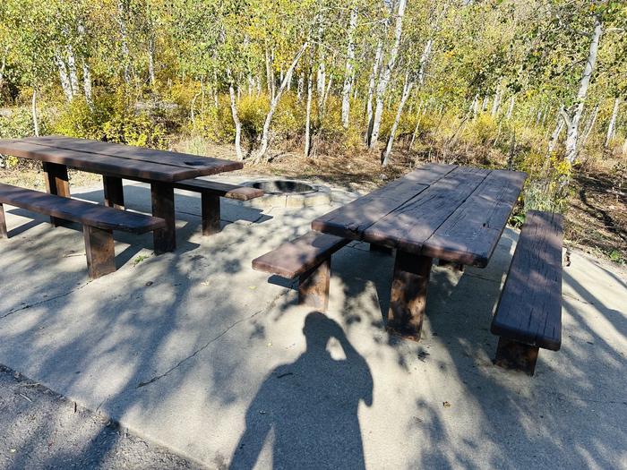 A photo of Site A11/12 of Loop A at PAYSON LAKES with Picnic Table, Fire Pit