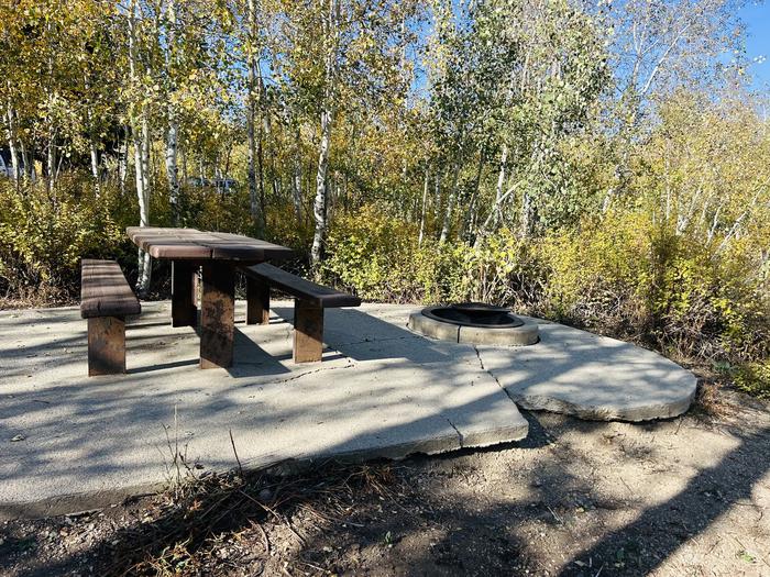 A photo of Site A13 of Loop A at PAYSON LAKES with Picnic Table, Fire Pit