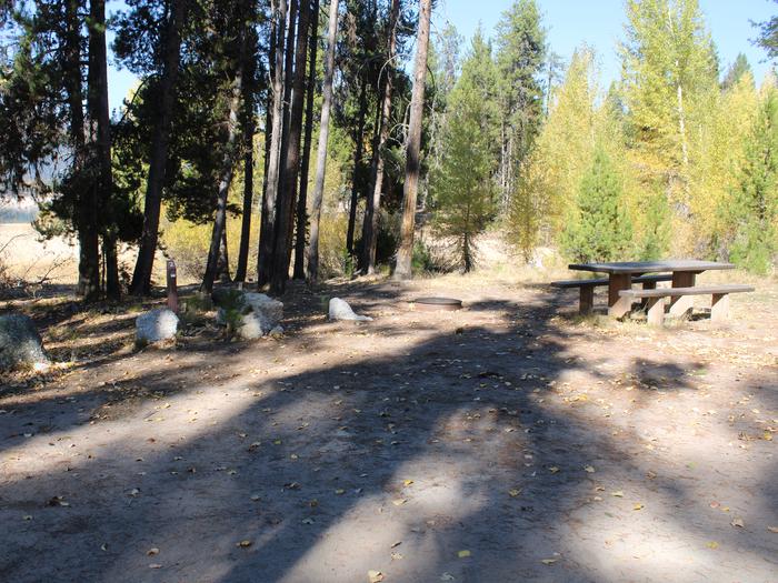 Shadows cast on campsite 2Campsite 2, Howers Campground, Boise National Forest