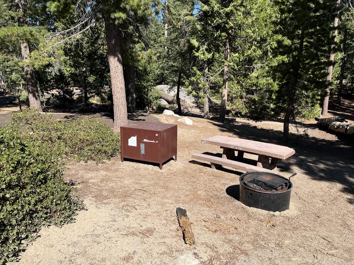 Downhill view of campsite