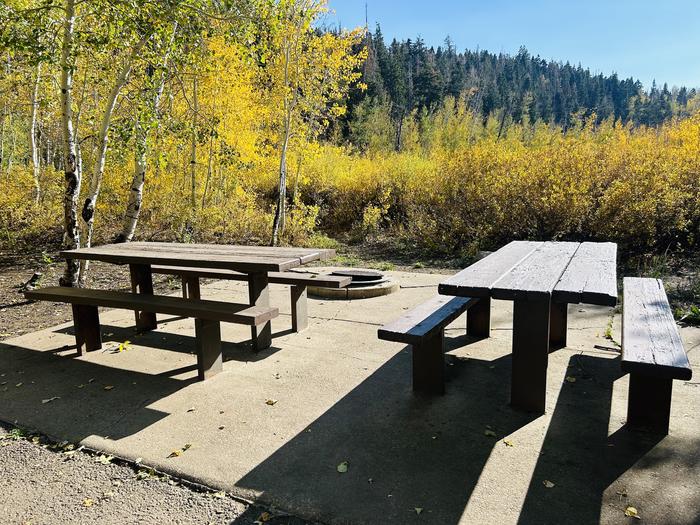 A photo of Site A28/29 of Loop A at PAYSON LAKES with Picnic Table, Fire Pit