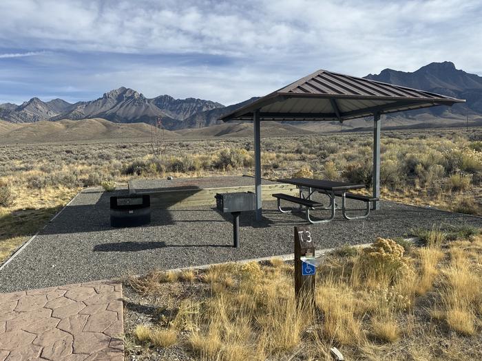 A photo of Site Tent Site 3 of Loop Grouse Loop at Joe T. Fallini Recreation Site with Picnic Table, Fire Pit