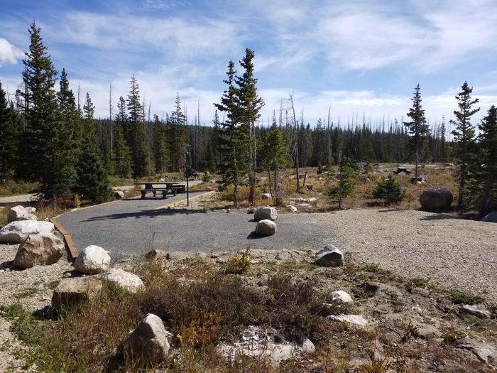 Nash Fork CG site 16 living area and tent space