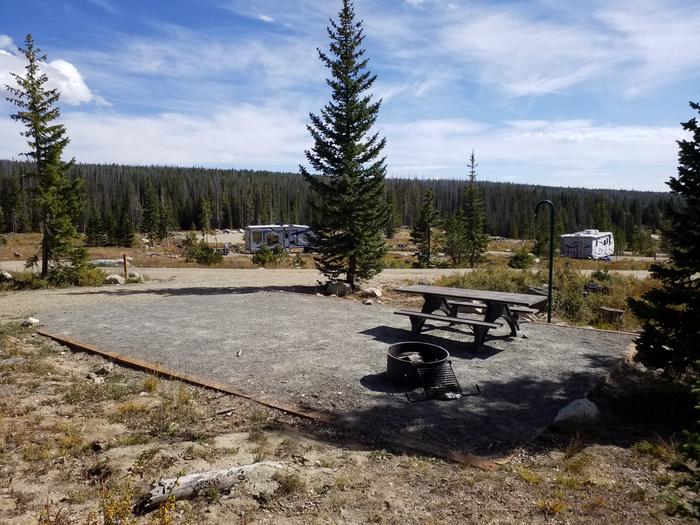 Nash Fork CG site 18 living area and tent space