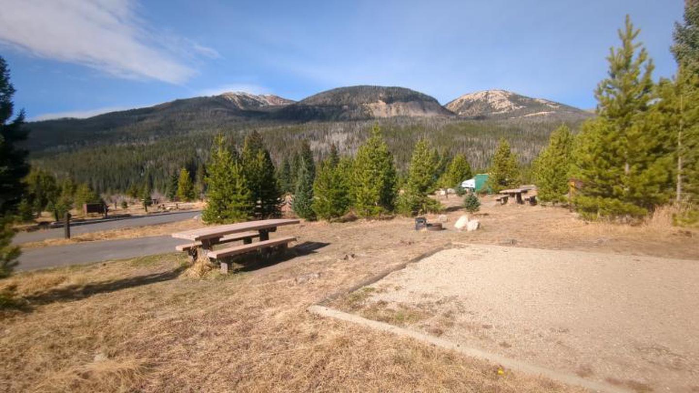 D87A photo of Site 87 of Loop D at Rocky Mountain National Park Timber Creek Campground