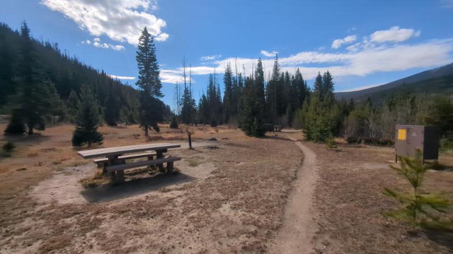 A photo of Site 90 of Loop D at Rocky Mountain National Park Timber Creek Campground