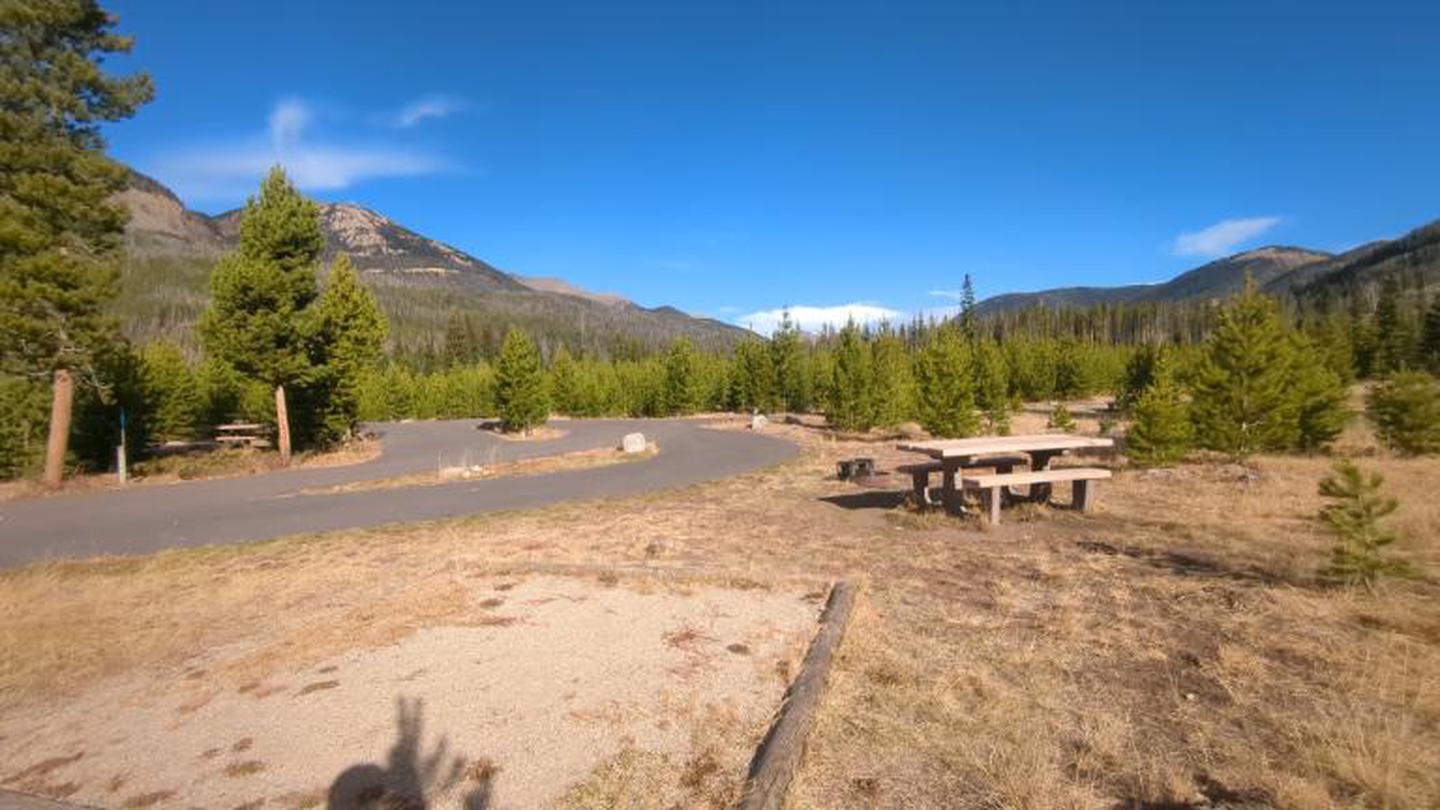 C60A photo of Site 60 of Loop C at Rocky Mountain National Park Timber Creek Campground