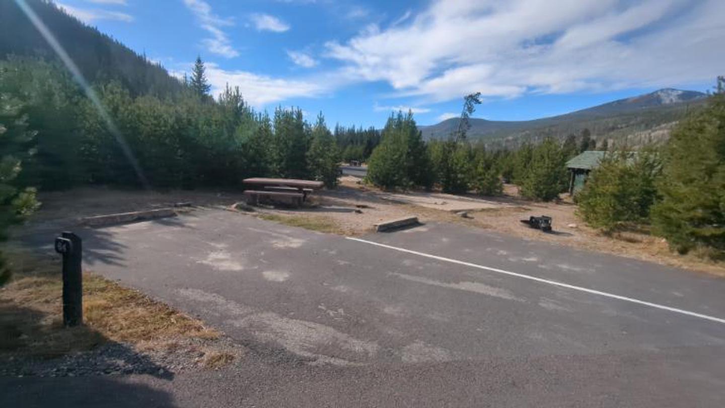 A photo of Site 64 of Loop C at Rocky Mountain National Park Timber Creek Campground