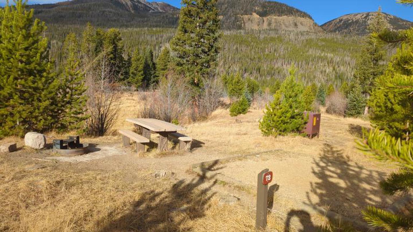 C72A photo of Site 72 of Loop C at Rocky Mountain National Park Timber Creek Campground