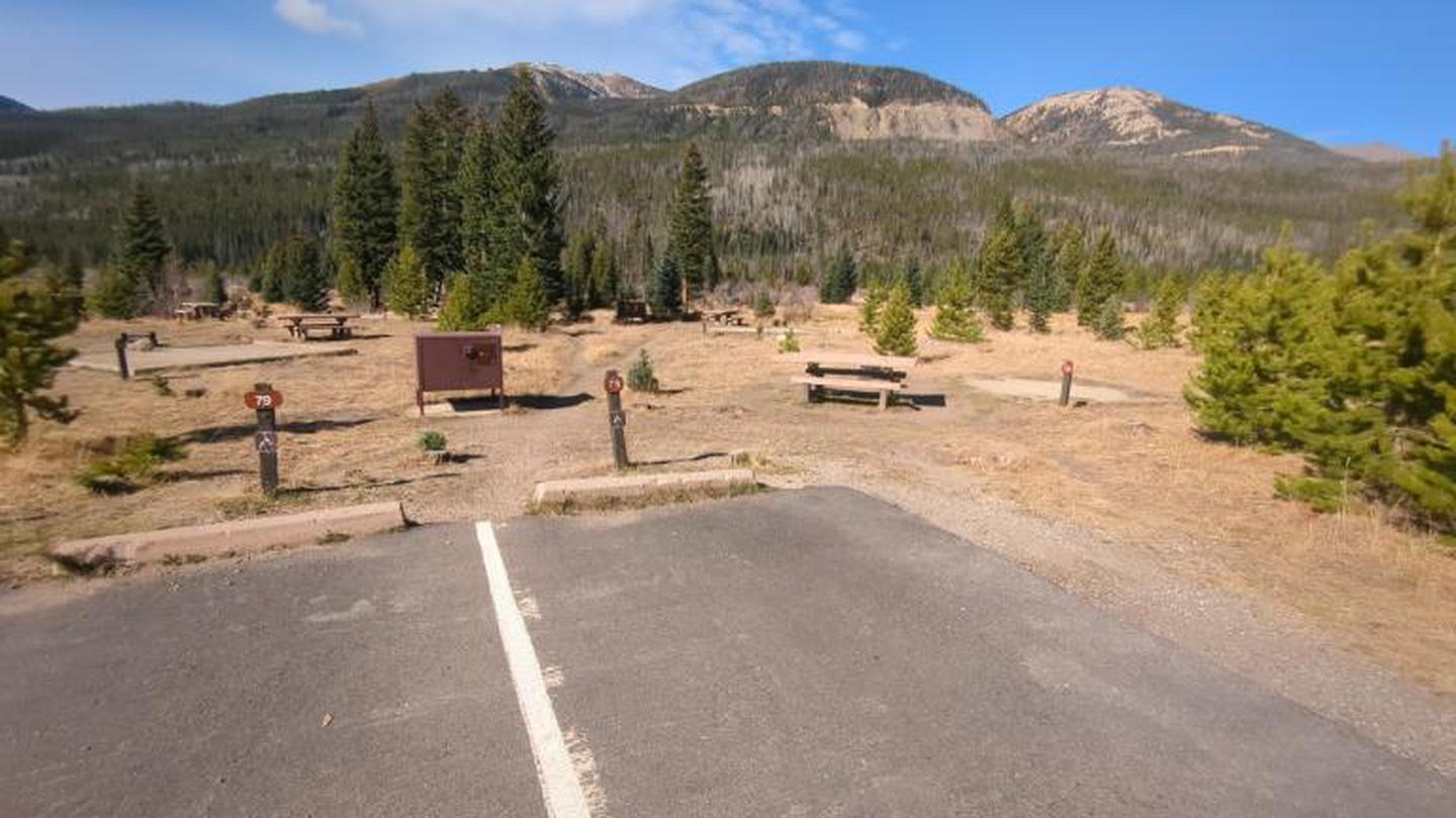 A photo of Site 78 of Loop D at Rocky Mountain National Park Timber Creek Campground