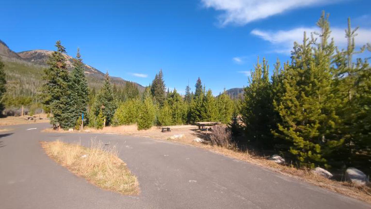 A photo of Site 69 of Loop C at Rocky Mountain National Park Timber Creek CampgroundSite 69 is a pull-through site.