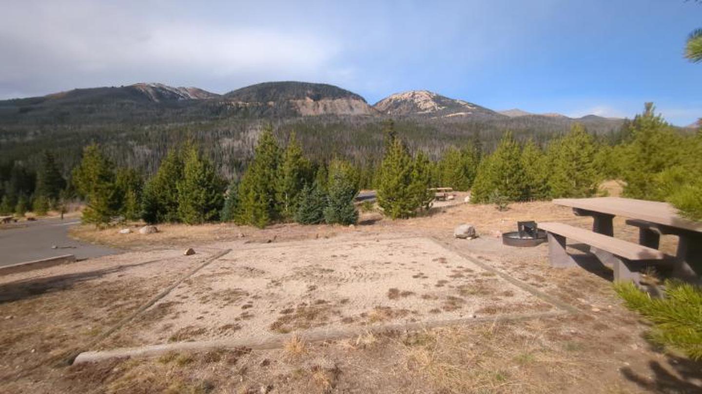 A photo of Site 100 of Loop D at Rocky Mountain National Park Timber Creek Campground