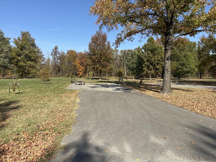 A photo of Site 010 of Loop L1 at Coles Creek Campground with Picnic Table, Electricity Hookup, Fire Pit