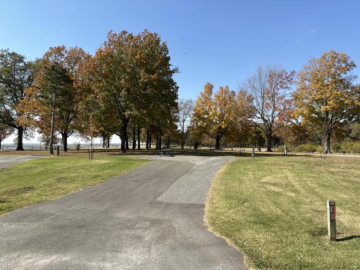 A photo of Site 033 of Loop L1 at Coles Creek Campground with Picnic Table, Electricity Hookup, Fire Pit