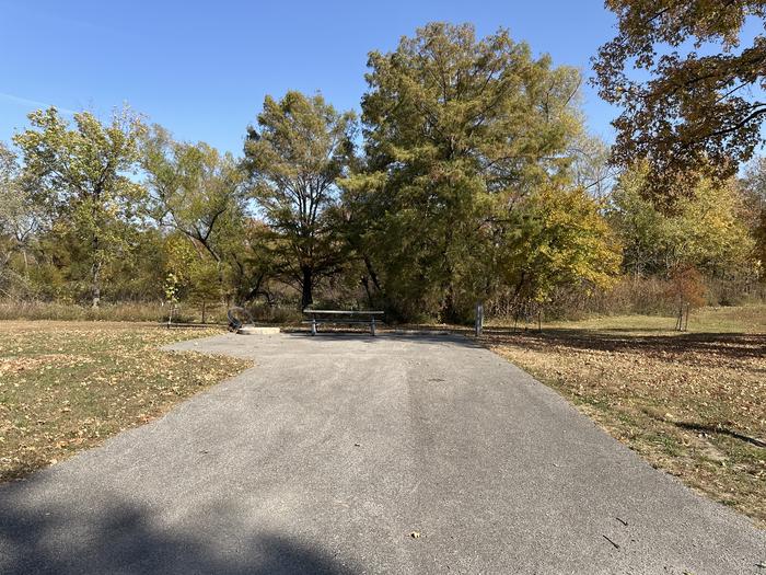 A photo of Site 077 of Loop L4 at Coles Creek Campground with Picnic Table, Electricity Hookup, Fire Pit