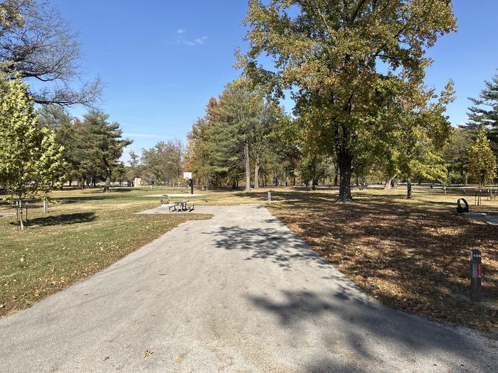 A photo of Site 106 of Loop L5 at Coles Creek Campground with Picnic Table, Electricity Hookup, Fire Pit