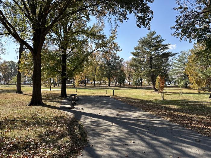 A photo of Site 096 of Loop L4 at Coles Creek Campground with Picnic Table, Electricity Hookup, Fire Pit