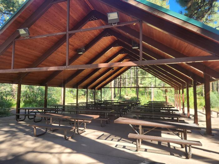 Site 3 Pavilion includes 23 picnic tables (8ft x 2.5ft)