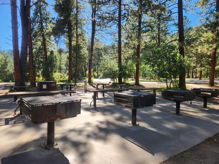 Grills and tables for site 3