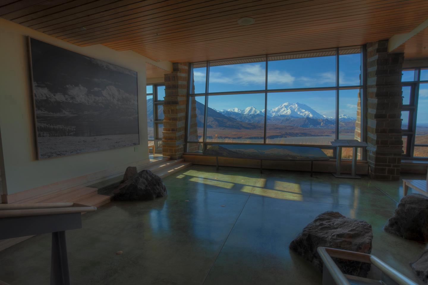 EielsonThe Eielson Visitor Center features fabulous views of the Alaska Range, when skies are clear.