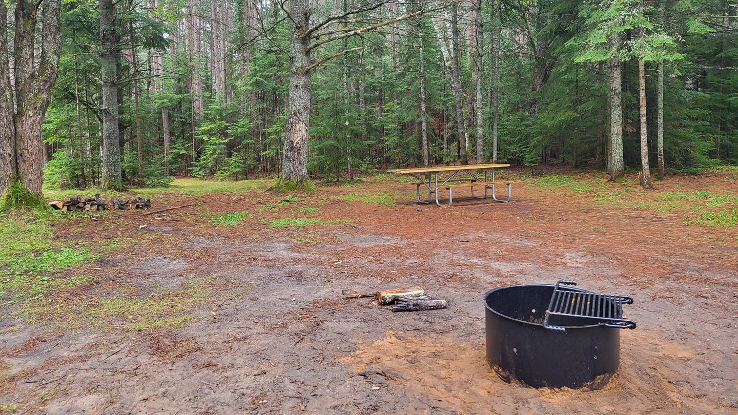 Camp Cook CampsiteView of a fire ring and picnic table