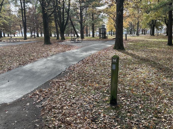 A photo of Site 014 of Loop DAM WEST at Dam West Campground
