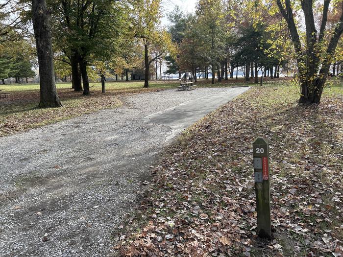 A photo of Site 020 of Loop DAM WEST at Dam West Campground
