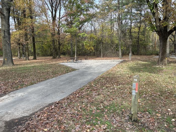 A photo of Site 016 of Loop DAM WEST at Dam West Campground
