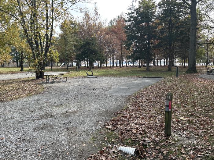 A photo of Site 018 of Loop DAM WEST at Dam West Campground
