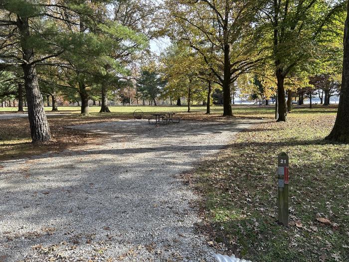 A photo of Site 021 of Loop DAM WEST at Dam West Campground
