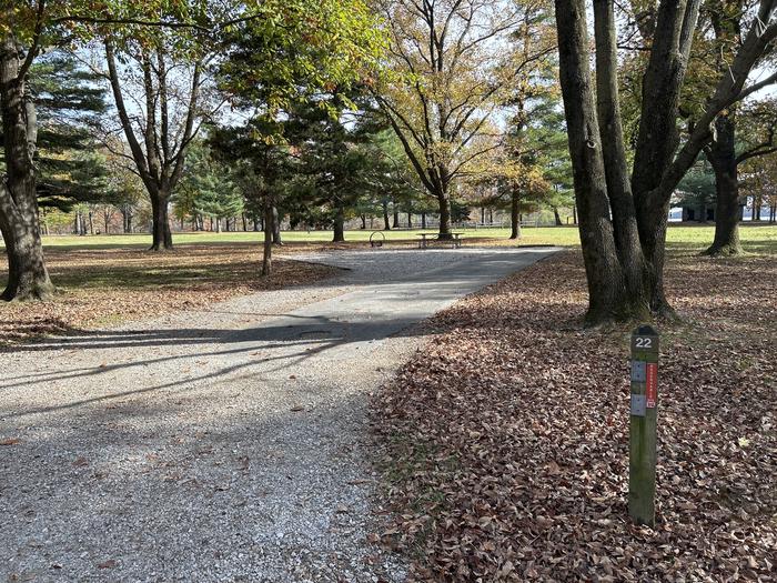 A photo of Site 022 of Loop DAM WEST at Dam West Campground
