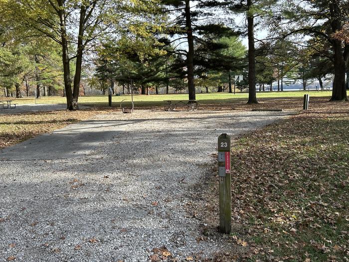 A photo of Site 023 of Loop DAM WEST at Dam West Campground
